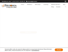 Tablet Screenshot of personia.pl